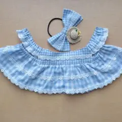 ラボット服 ロリータ風ワンピース（青系） LOVOT ラボットハンドメイド