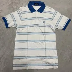 FRED PERRY ストライプ ポロシャツ XS