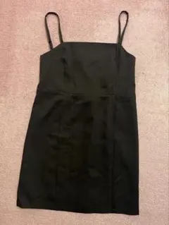 INGNI ブラック ミニキャミワンピース