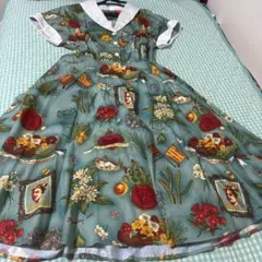 Dress Tellsフラワープリント ロリータドレス