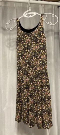 ユニクロ 花柄 ブラトップ ワンピース ブラカップ付 S