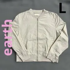 お洒落✨️可愛い❣️earth ジャケット くすみピンク ショート丈 薄手