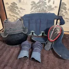 剣道防具セット 面 胴 小手 垂 一式（新品マウスシールド・新品面紐付
