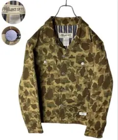 グッドデザイン古着！岡山産日本製カモフラ総柄コットンジャケット