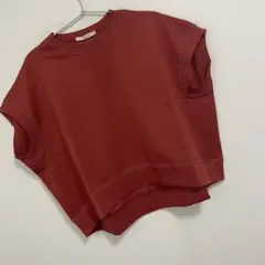シェトワ ラメ糸ステッチBACKコクーンTシャツ.4