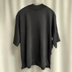 ハイネック 半袖ニット ブラック Mのサムネイル