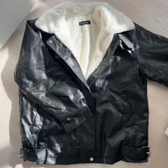 ファージャケット フェイクレザージャケット 韓国ファッション