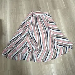 フレアスカート　アシンメトリー　フリーサイズ