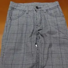 Wrangler チェック柄カジュアルパンツ フロントジッパー付きのサムネイル