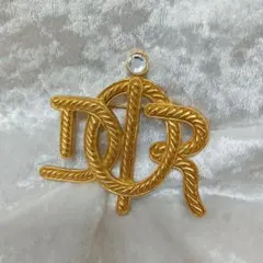 極美品✨ Dior ブローチ エンブレム ストーン ヴィンテージ 金 加工なし