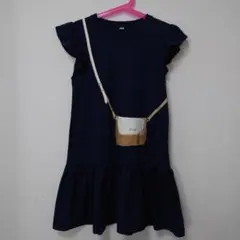 肩フリルノースリーブワンピース130