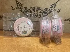 美品ちいかわ くら寿司 びっくらポン シーサー缶バッジ マスキングテープ 計3個