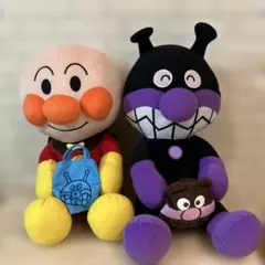 ❤️新品❤️大きめサイズ‼️アンパンマン バイキンマン ぬいぐるみセット
