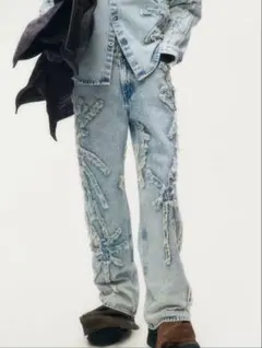 H&M グレンマーティンス ビンテージライクデニム 44 Sサイズ