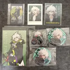 ダンガンロンパ 15周年記念展 BIG缶バッジ 狛枝凪斗 山田キーホルダー