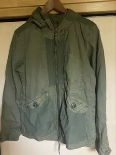 最安値美品送料無料アバハウスABAHOUSEオリーブグリーンミリタリージャケット