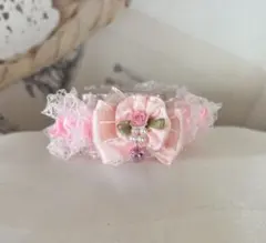 ピンクローズレース、わんちゃん猫ちゃん用首輪 - メルカリ