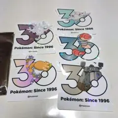 韓国限定 ポケモン 30周年 ステッカー