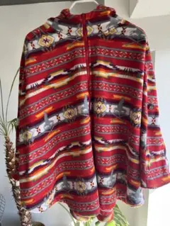 HYSTERIC GLAMOUR ネイティブ柄 フリース ポンチョ