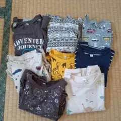 男の子用 長袖 90サイズ Tシャツ 8枚セット