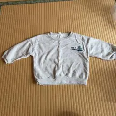 恐竜プリント トレーナー グレー