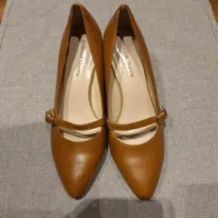 オリエンタルトラフィック キャメル 茶色 パンプス 24cm 38