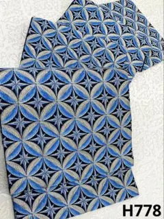薩摩切子模様 七宝繋ぎ 袋帯 銀糸 正絹 六通 H778 - メルカリ