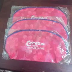 セレッソ大阪ヤンマーレディース 試合配布　オリジナルポーチ　未開封３個セット