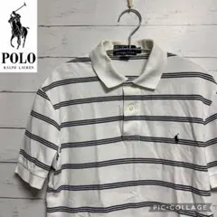 ポロラルフローレンPolo by Ralph Lauren ボーダーポロシャツS