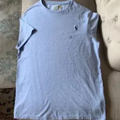 ライトブルー コットン Tシャツ 半袖