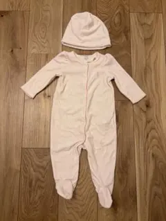 Ralph Lauren ピンクロンパースと帽子セット SM
