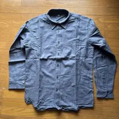 UNIQLO ブルー 長袖フランネルシャツ L