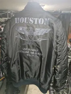ヒューストン メッシュジャケット MA-1 2way ワッペン バックロゴ