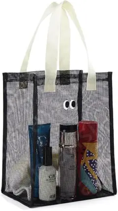 メッシュトートバッグ ブラック