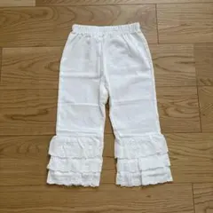 しまむら　softcheese ソフトチーズ　フリル　パンツ　100のサムネイル