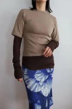 Mediam Body Shape Tee Brown - メルカリ