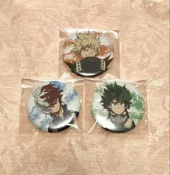 僕のヒーローアカデミア 5th アニメイト購入特典缶バッジ 緑谷 爆豪 轟 3点