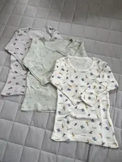 90サイズ　長袖肌着　シャツ　3枚セット