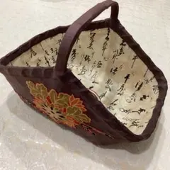 一閑張りかご 古文書和紙バック - メルカリ
