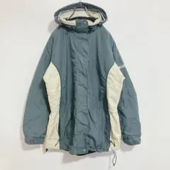 【厚手】コロンビア　ロゴ刺繍　マウンテンジャケット　カーキ　レディースM