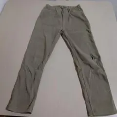 カーキ ロングパンツ 後ろポケット付き