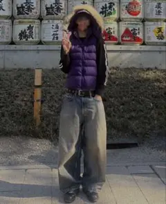 old UNIQLO ファーダウンベスト