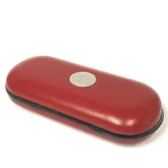 ■メガネケース・サングラスケース■レッド・アルミ製・眼鏡・ハードケース