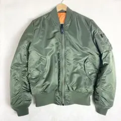 アルファインダストリーズ　MA-1リバーシブル　Lサイズ　y2k 00s カーキ