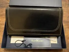 英国王室御用達 LAUNER ロウナー 長財布 札入れ 黒 本革 保存袋付
