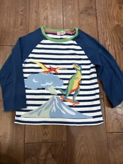 Cat Kids 恐竜 刺繍 長袖カットソー 4-5歳