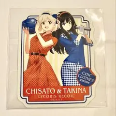 リコリス・リコイル　ROUND1 コラボ　ステッカー　千束　たきな