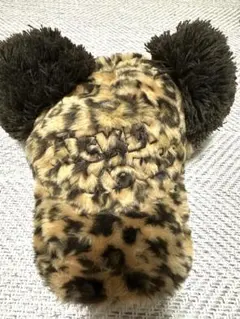 ディズニー　ファンキャップ　ポンポンキャップ　レオパード　豹柄　ヒョウ柄　帽子