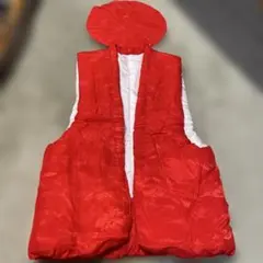 【還暦祝い】赤いちゃんちゃんこと頭巾のセット