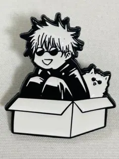 新品 ピンズ 五条悟 ピンバッジ 呪術廻戦 サングラス 箱入り 猫